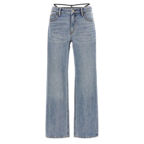 Denim X Alexander Wang Women 'Prestyle Diamante Charm' Jeans